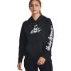 imageUnder Armour Womens Rival Fleece Graphic Hoodie001 Black   White