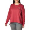 imageUnder Armour Womens Rival Fleece Oversized CrewBlack Rose 664Posh Pink