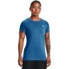imageUnder Armour Womens Tech ShortSleeve TShirtCruise Blue 899Metallic Silver