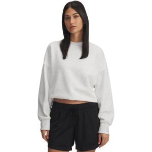 imageUnder Armour Women Rival Fleece Oversized Crew023 Distant Gray   White