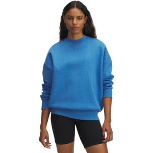 imageUnder Armour Women Rival Fleece Oversized Crew403 Blue Atlantis Light Heather   Blue Atlantis