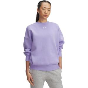 imageUnder Armour Women Rival Fleece Oversized Crew538 Transparent   White