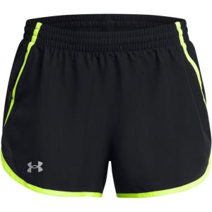 imageUnder Armour Womens Fly by Shorts003 Black  Highvis Yellow  Reflective