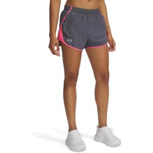 imageUnder Armour Womens Fly by Shorts027 Castlerock  Super Pink  Reflective