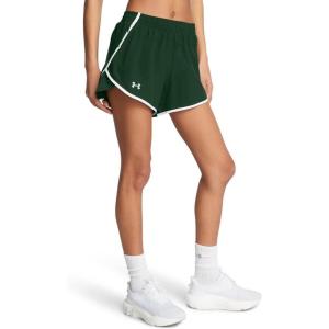 imageUnder Armour Womens Fly by Shorts391 Forest Green  White  Reflective