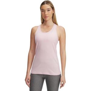 imageUnder Armour Womens HeatGear Racer Tank647 Prime Pink   White