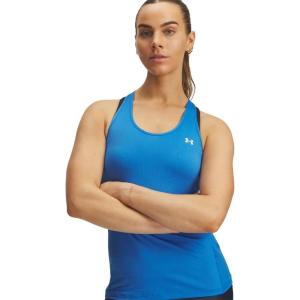 imageUnder Armour Womens HeatGear Racer TankBlue Atlantis   White