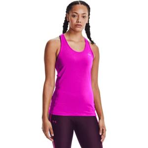 imageUnder Armour Womens HeatGear Racer TankMeteor Pink 660Metallic Silver