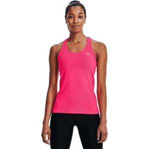 imageUnder Armour Womens HeatGear Racer TankPenta Pink 975Metallic Silver