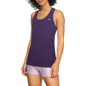 imageUnder Armour Womens HeatGear Racer TankPurple Switch 571Metallic Silver