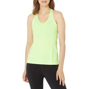 imageUnder Armour Womens HeatGear Racer TankQuirky Lime 752Metallic Silver