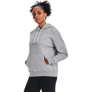 imageUnder Armour Womens Left Chest Armourfleece HoodieMod Gray Light Heather  White