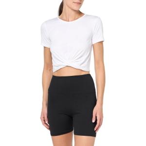 imageUnder Armour Womens Motion Crossover Short Sleeve Crop100 White   Black