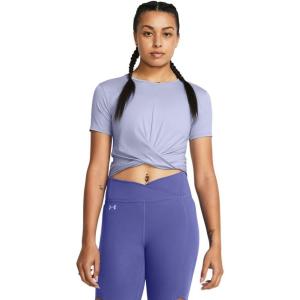 imageUnder Armour Womens Motion Crossover Short Sleeve Crop539 Celeste   White