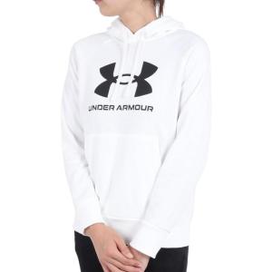 imageUnder Armour Womens Rival Fleece Big Logo Hoodie100 White   Black