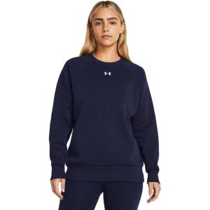 imageUnder Armour Womens Rival Fleece Crew410 Midnight Navy   White