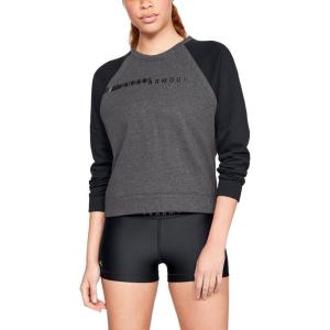 imageUnder Armour Womens Rival Fleece CrewCharcoal Light Heather Black Black