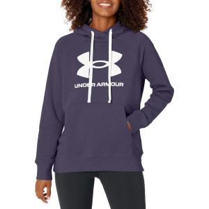 imageUnder Armour Womens Rival Fleece Logo Hoodie558 Tempered Steel   White