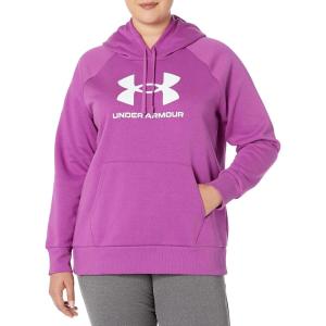 imageUnder Armour Womens Rival Fleece Logo Hoodie580 Cassis   White