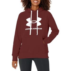 imageUnder Armour Womens Rival Fleece Logo Hoodie690 Chestnut Red   White