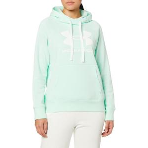 imageUnder Armour Womens Rival Fleece Logo HoodieAqua Foam 335White