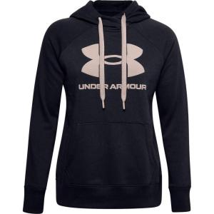 imageUnder Armour Womens Rival Fleece Logo HoodieBlack 003Desert Rose