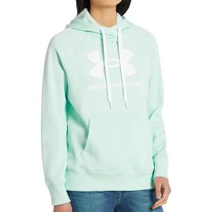 imageUnder Armour Womens Rival Fleece Logo HoodieSeaglass Blue 403White