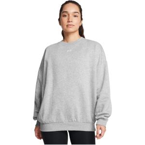 imageUnder Armour Womens Rival Fleece Oversized Crew011 Mod Gray Light Heather   White