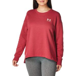 imageUnder Armour Womens Rival Fleece Oversized CrewBlack Rose 664Posh Pink