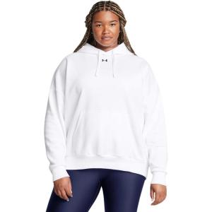 imageUnder Armour Womens Rival Fleece Oversized Hoodie100 White   Black