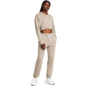 imageUnder Armour Womens Rival Terry Jogger Sweat Pant204 Timberwolf Taupe   White