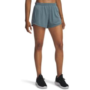 imageUnder Armour Womens Tech Play Up Mesh Shorts587 Jasper Blue   Serpentine
