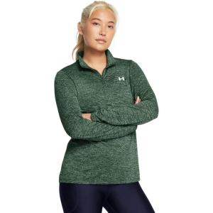 imageUnder Armour Womens Tech Twist Quarter Zip301 Forest Green   White