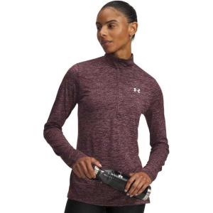 imageUnder Armour Womens Tech Twist Quarter ZipDark MaroonWhite
