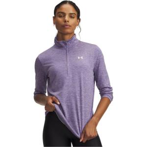 imageUnder Armour Womens Tech Twist Quarter ZipPurple LuxeWhite