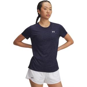 imageUnder Armour Womens Tech Twist Short Sleeve CrewMidnight NavyWhite
