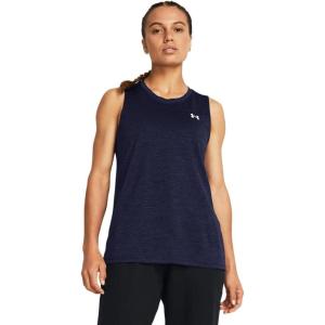 imageUnder Armour Womens Tech Twist Tank Top410 Midnight Navy   White