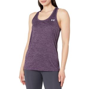 imageUnder Armour Womens Tech Twist Tank Top541 Tux Purple  Retro Purple  Metallic Silver