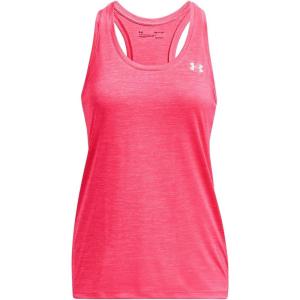 imageUnder Armour Womens Tech Twist Tank Top684 Pink Shock  White  Metallic Silver