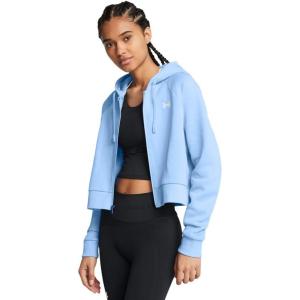 imageUnder Armour womens Rival Fleece Cropped Full Zip465 Horizon Blue   White