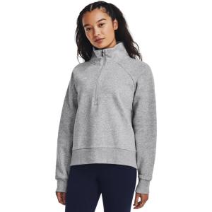 imageUnder Armour womens Rival Fleece Half Zip012 Mod Gray Light Heather   White