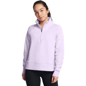 imageUnder Armour womens Rival Fleece Half Zip535 Salt Purple   Black