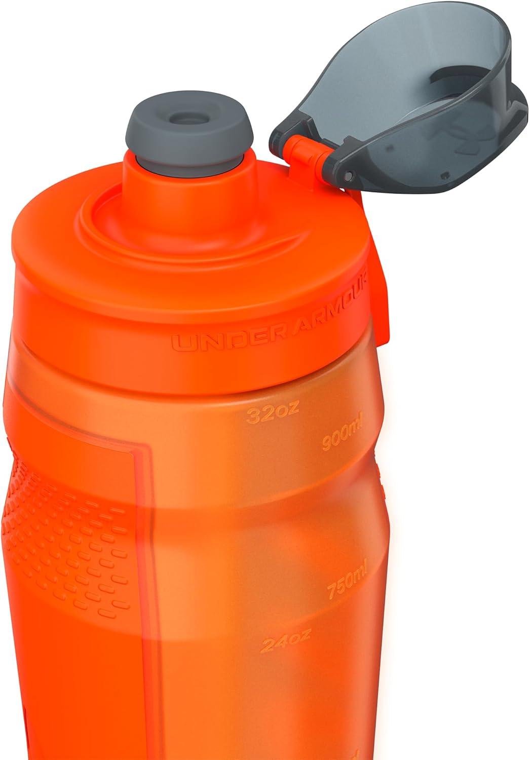 imageUNDER ARMOUR 32oz Playmaker Squeeze Water BottleBlaze OrangeBlaze Orange