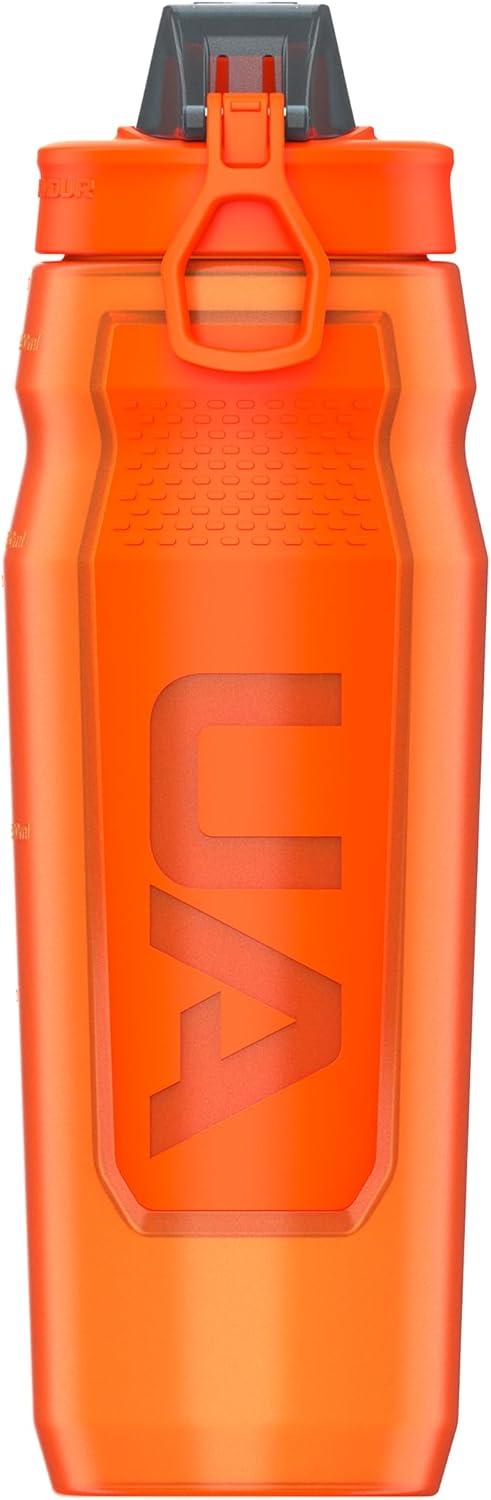 imageUNDER ARMOUR 32oz Playmaker Squeeze Water BottleBlaze OrangeBlaze Orange