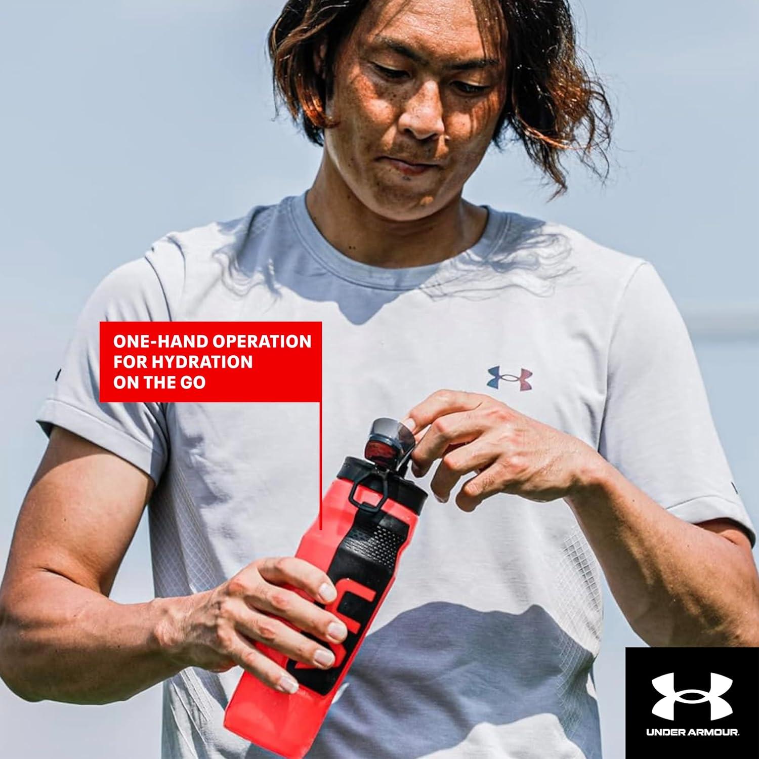 imageUNDER ARMOUR 32oz Playmaker Squeeze Water BottleCerise