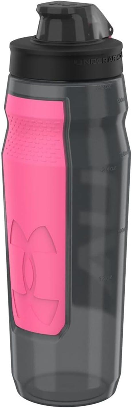 imageUNDER ARMOUR 32oz Playmaker Squeeze Water BottlePitch GreyCerise