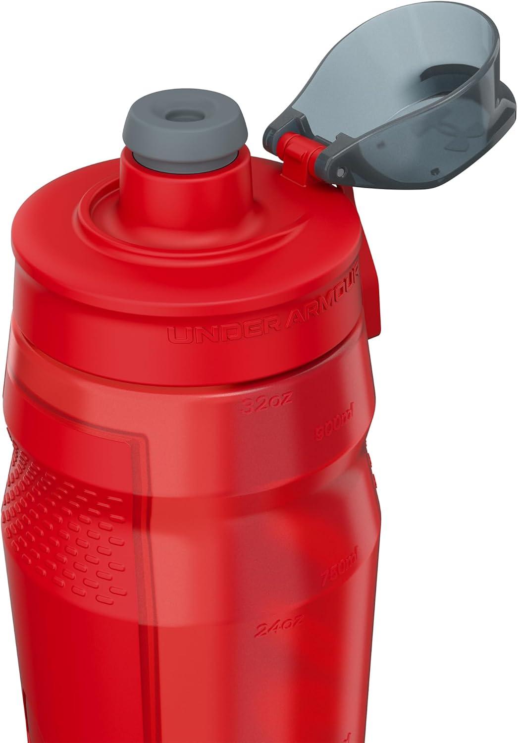 imageUNDER ARMOUR 32oz Playmaker Squeeze Water BottleRedRed