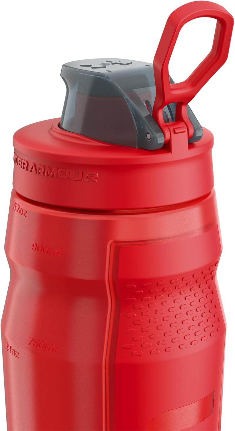 imageUNDER ARMOUR 32oz Playmaker Squeeze Water BottleRedRed