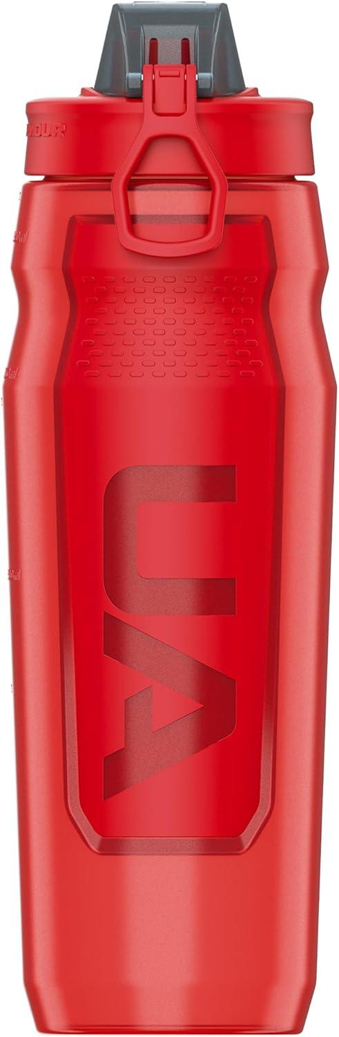 imageUNDER ARMOUR 32oz Playmaker Squeeze Water BottleRedRed