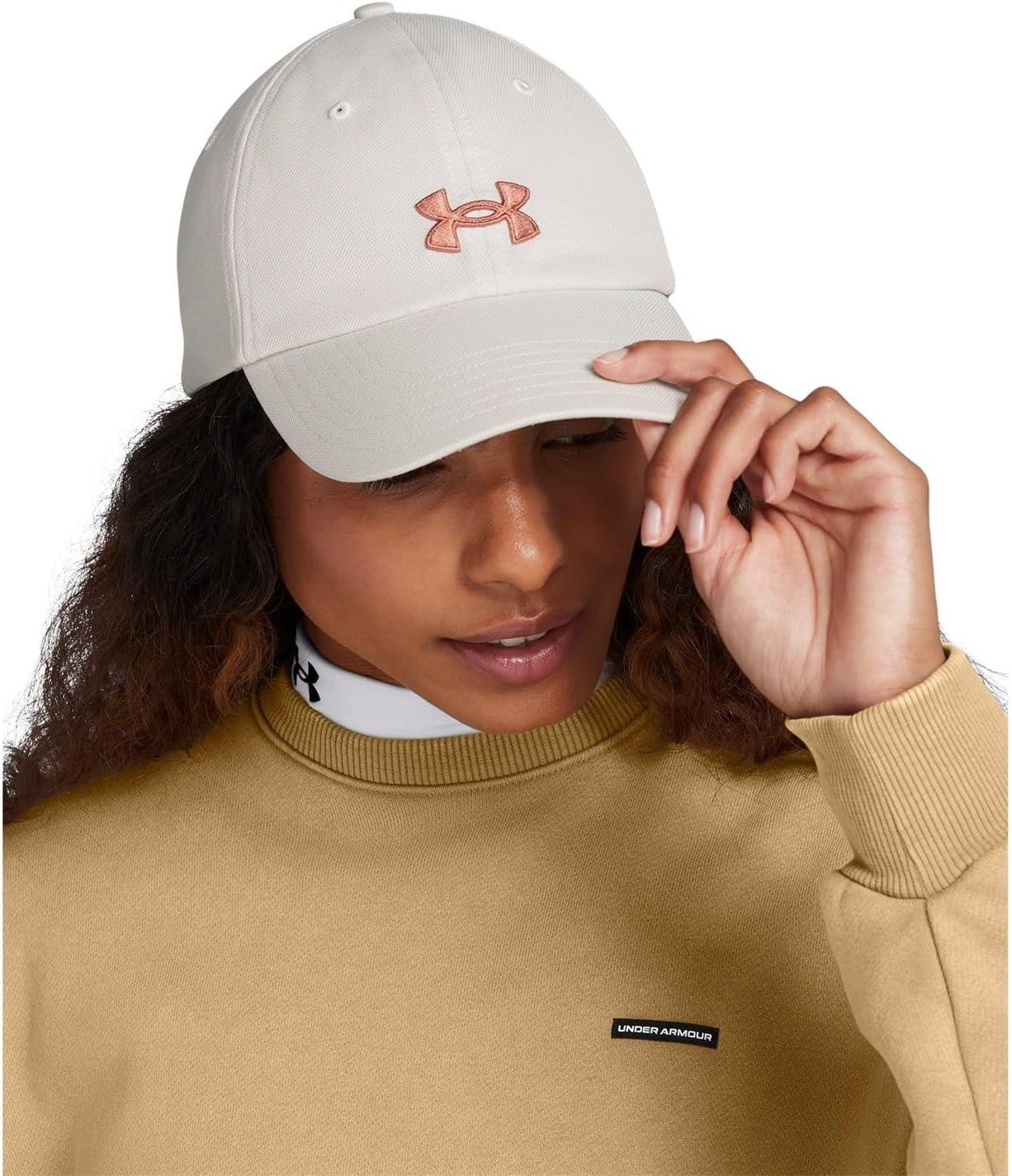 imageUnder Armour Womens Blitzing Cap Adjustable114 White Clay   Canyon Pink